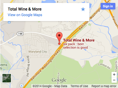 Google Map - Total Wine