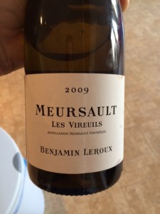 Meursault Les Vireulis Chardonnay 2009
